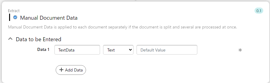 Manual Document Data